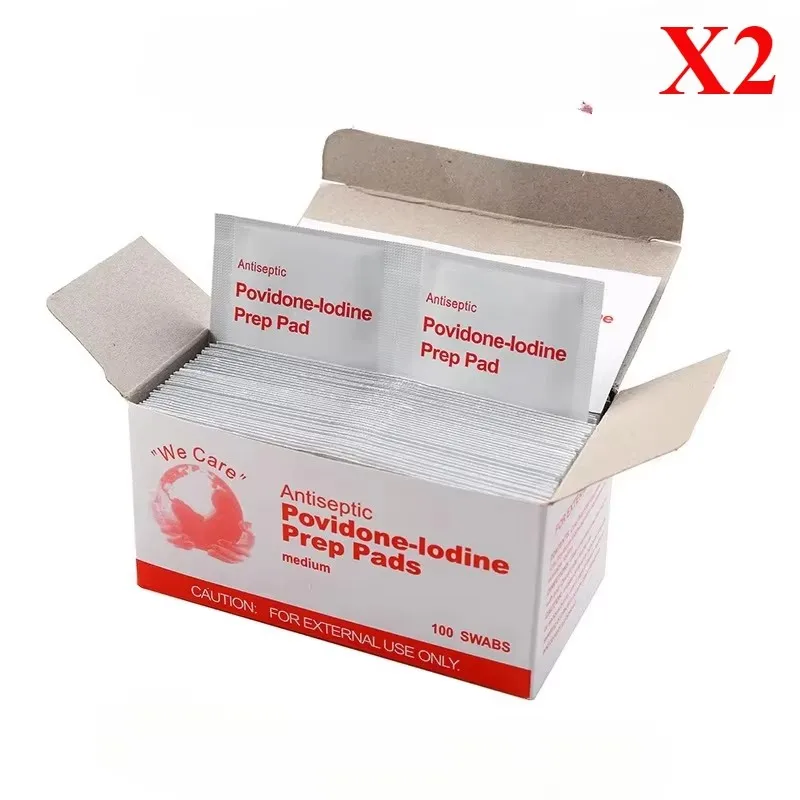 Iodine Disinfectant Wet Wipes for First Aid and Wound Care