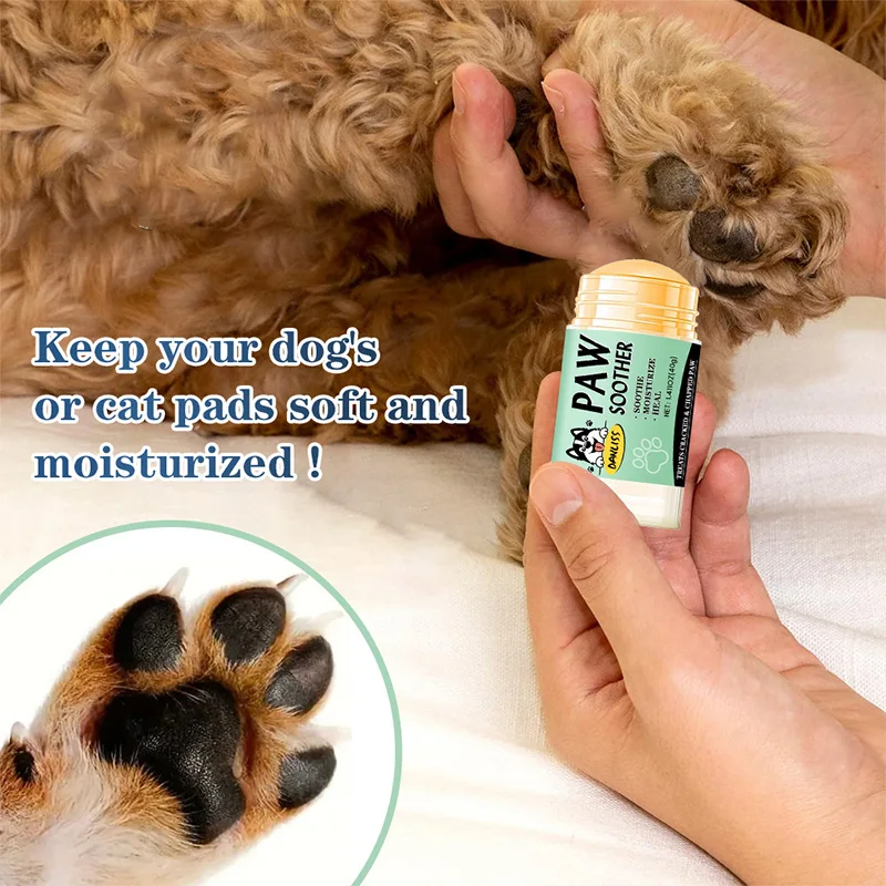 40g Pet Meat Mat Care Cream Cat And Dog Feet Double Protection Cream Pet Claws Prevent Drying And Cracking Moisturizing Stick