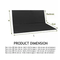 2/3 Seater Swing Cover Chair Bench Replacement Waterproof Patio Garden Outdoor Swing Case Chair Cushion Backrest Dust Cover 1