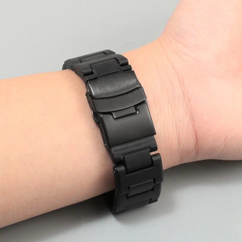 Watch bracelet  For Casio PROTREK PRW-6000 6100 3000 3100 black plastic steel mountaineering watch strap