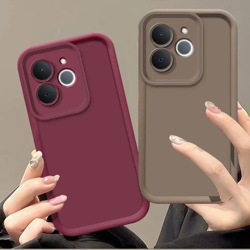Soft Silicone Shockproof Phone Case - Candy Color Protective Cover
