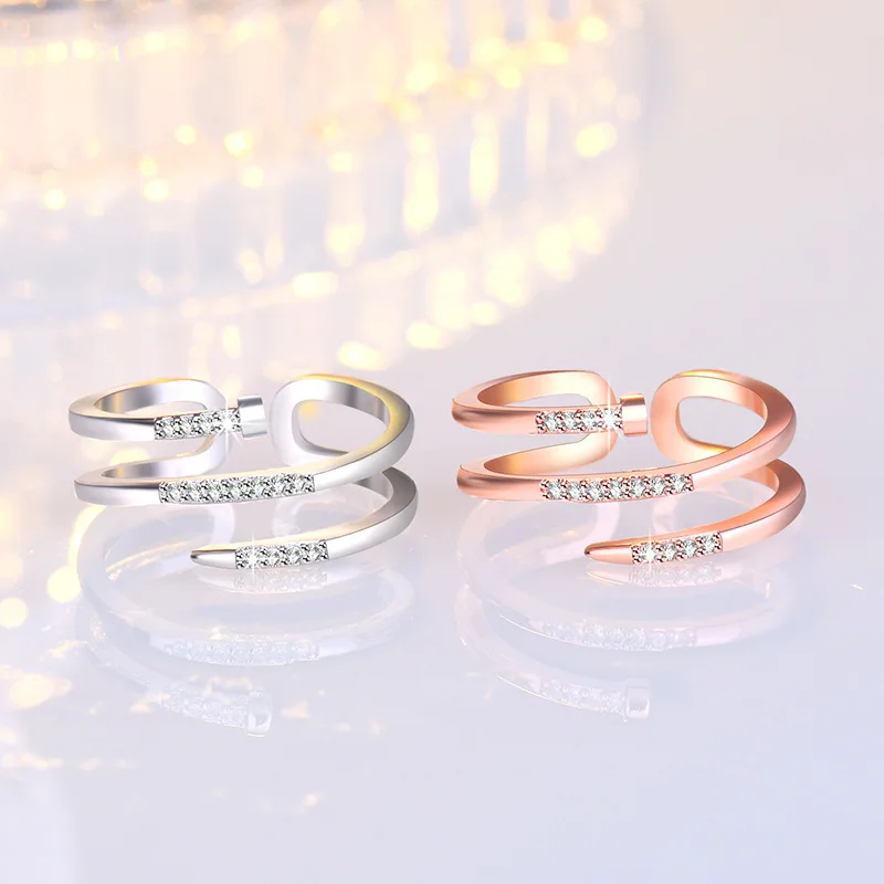 925 Sterling Silver Ring Sparkle AAA Zircon For Women Rings Wedding Fine Jewelry Accessories Party Gift silver ring silver rings