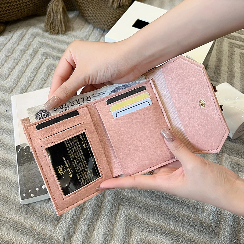 Women's Contrast Bow Multi Card Zero Wallet Summer And Autumn New Mini Wallet