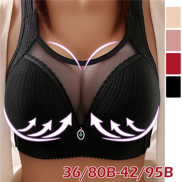 2023 Women Plus Size Comfortable No Steel Bra Fashion Bralette