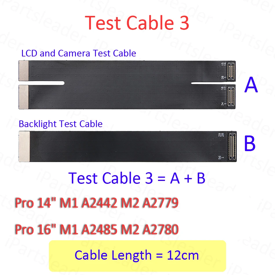 새로운 14 A2442 A2779 16 A2485 A2780 15 A2941 A3114 LCD LED 스크린 확장 테스트 수리 Macbook Pro Air M1 M2 M3 용 플렉스 케이블