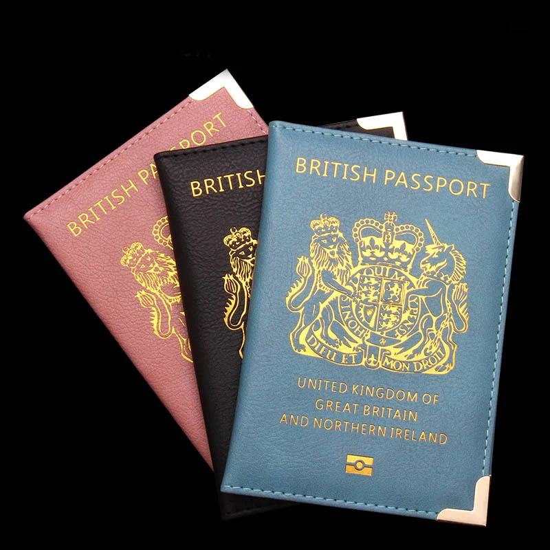 Copertura Portapassaporto In Similpelle Con Protezione RFID - Fatta A Mano Nel Regno Unito