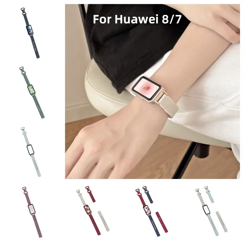 

1 шт., силиконовый ремешок для смарт-браслета Huawei 8 7 6