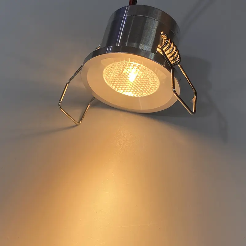 Mini Down Light LED 12V 1W Embedded Small Spotlight Ceiling Kitchen Bathroom Built-in Led Light Lamp Silver, White, Black Shell - Image 9