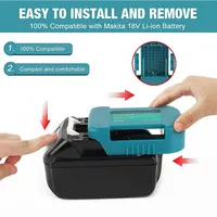 For Makita 18V With USB With Type-C Battery Holder For Makita 18V Battery BL1840 BL1850 BL1860 Charger Adapter Fast Charging 5