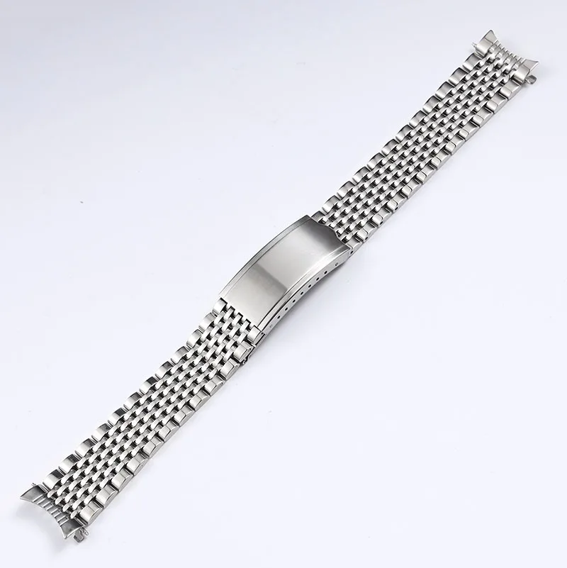 19mm 20mm Women/men Watch Band Replacement Wrist Watch Strap Curved End