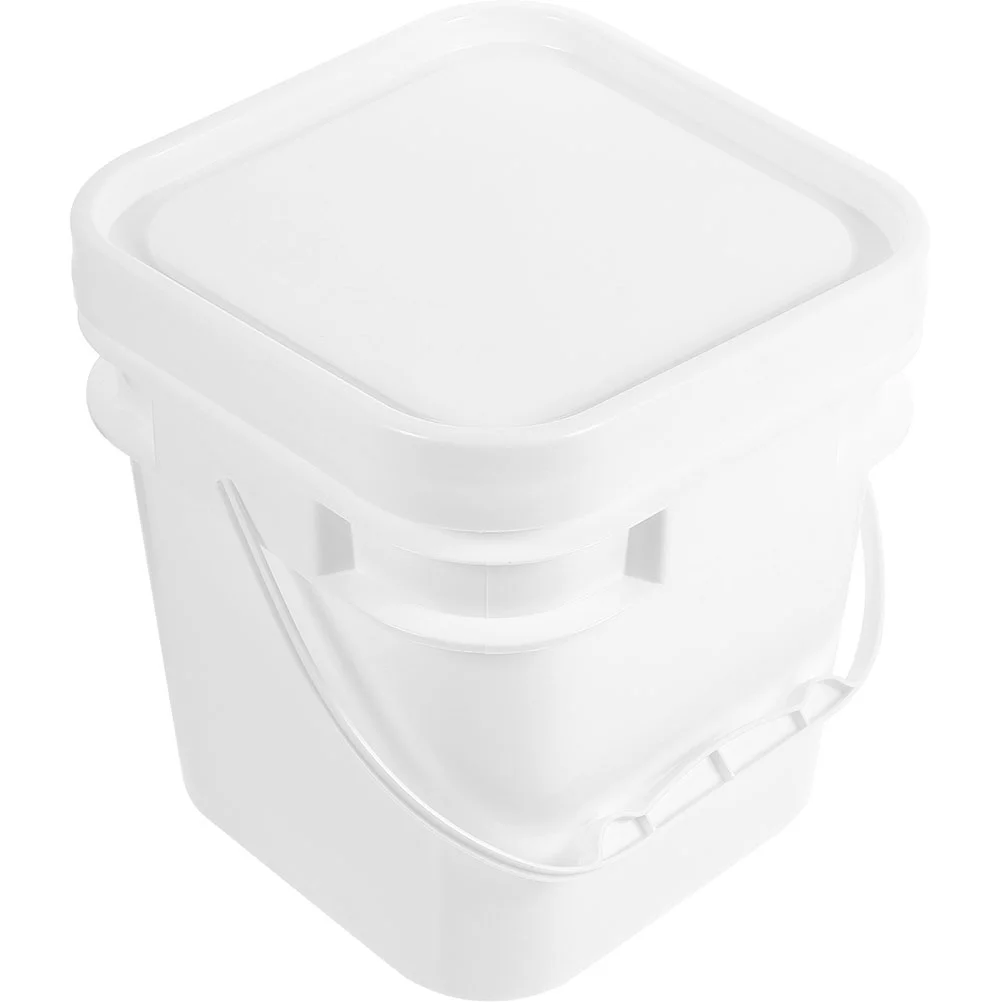 Chemical Barrel Plastic Bucket With Handle Paint Painting Pigment Square Pail Lid Pp Empty Storage