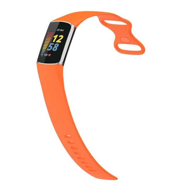 シリコーンストラップ Fitbit Charge 6 時計バンド交換調整可能
