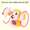 Voice-activated Tumble Monkey with Music Light Cute RC Toy Electronic Pet Crawling Toys Birthday Gift for Kids 4