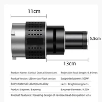Bowens Mount Flash Snoot Conical Lens Video Artist Modelling Shape Photo Studio  Light Kit with Optical Spotlight Lens 35 Gobos - Image 5