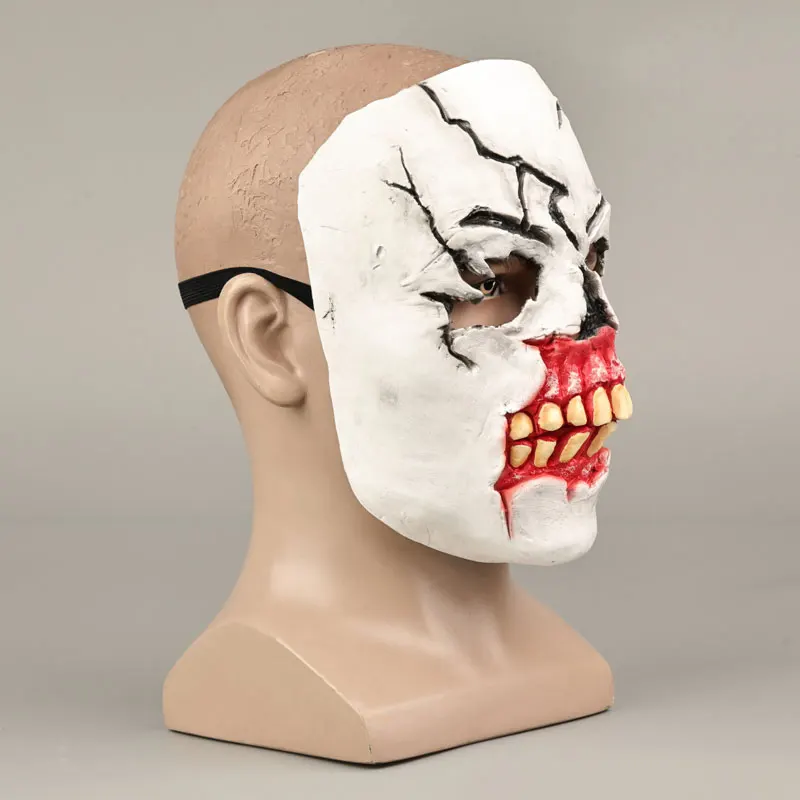 Generic Horror Half-Face Latex Mask for Halloween and Cosplay Events