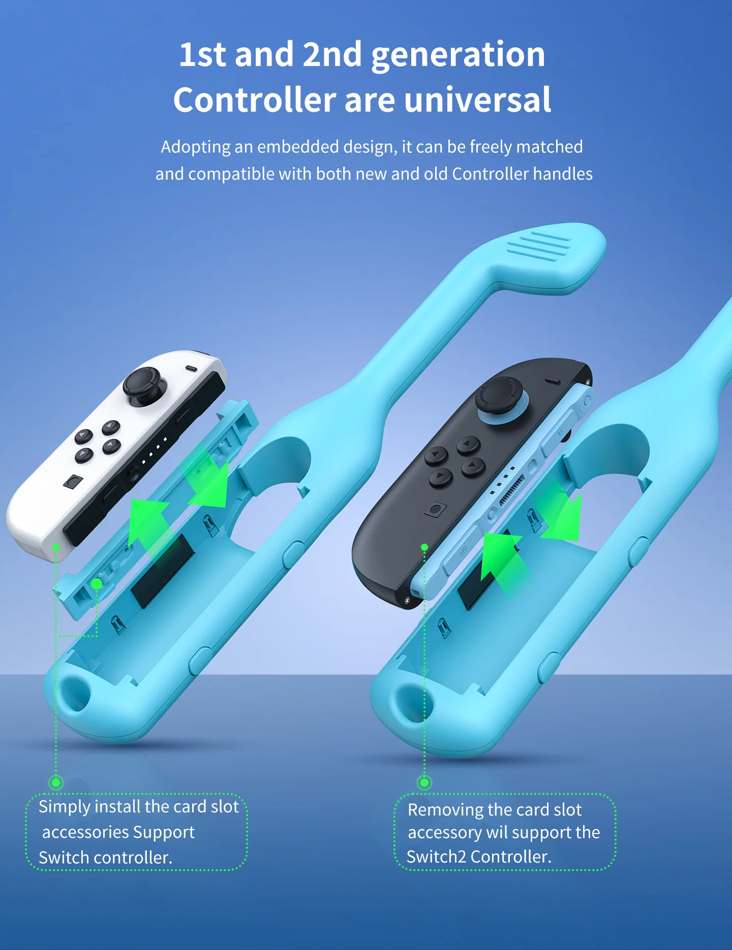 HONCAM Switch2 Sports Kit 14-in-1 Family Party Bundle Pack für Switch2 Game: Wheel, Golf, Tennisschläger, Baseball, Fensing, WristStrap – Detail 1