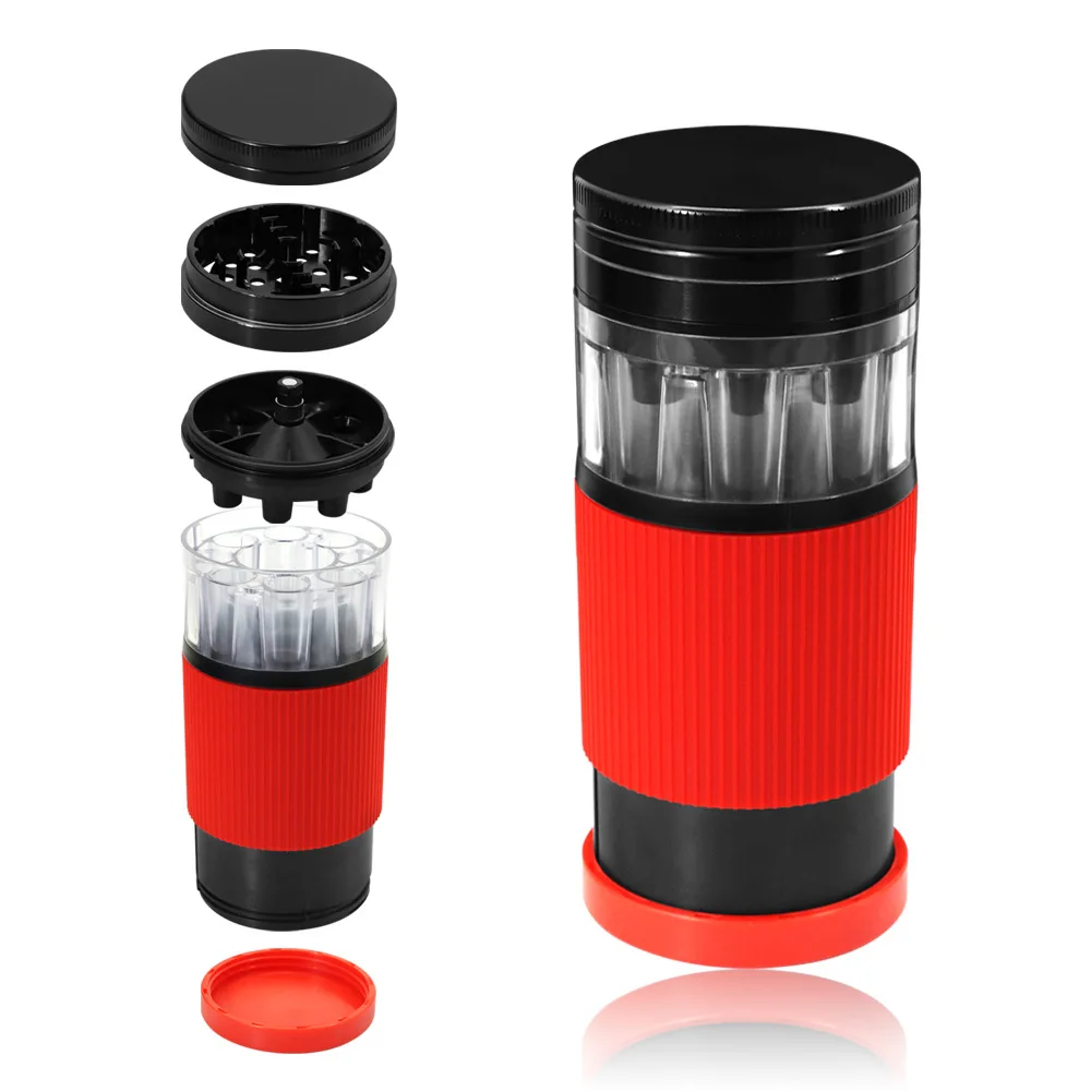 3 in1 70 mm Metal Grinder, Flare Tube Filled One-piece, Smoking Set Gift Box Grinder Cone Roll Paper Filling Smoking Tool_voghion.com
