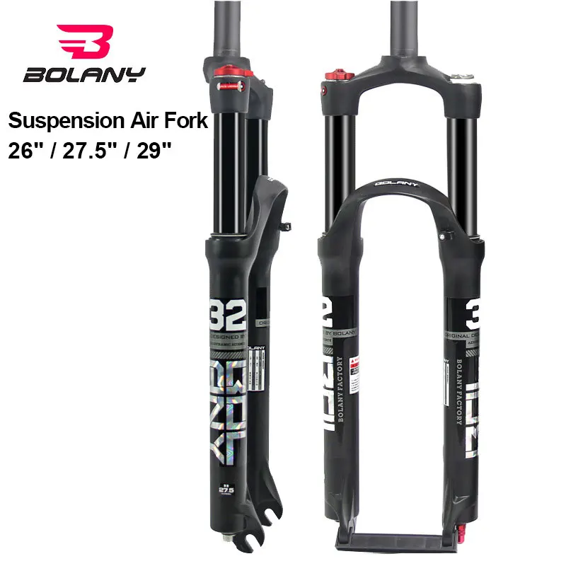 

MTB Bicycle Double Air Chamber Front Fork Air Fork Damping Adjustment 26/27.5/ 29er Inch Air Pressure Shock Absorber Bike Fork
