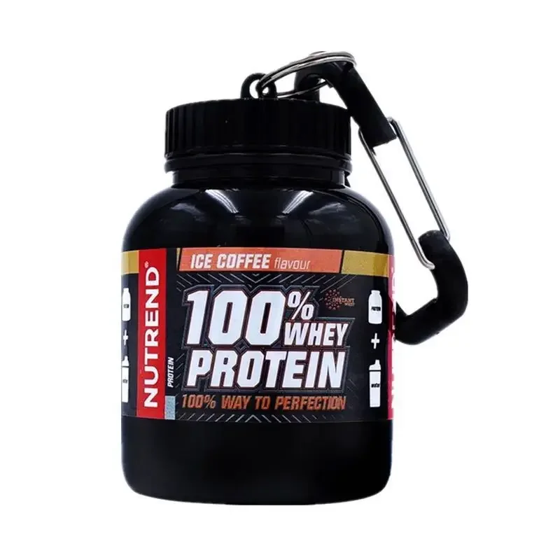 Mini Portable Protein Powder Bottles with Keychain Health Funnel Medicine Bottle Small Water Cup Sport Storage protein powder bottle