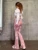 Summer Fashion Pink Pants Women Casual Slim Printed Long Flared Pants Streetwear Women Low-Rise Patchwork Abstract Y2k Pants