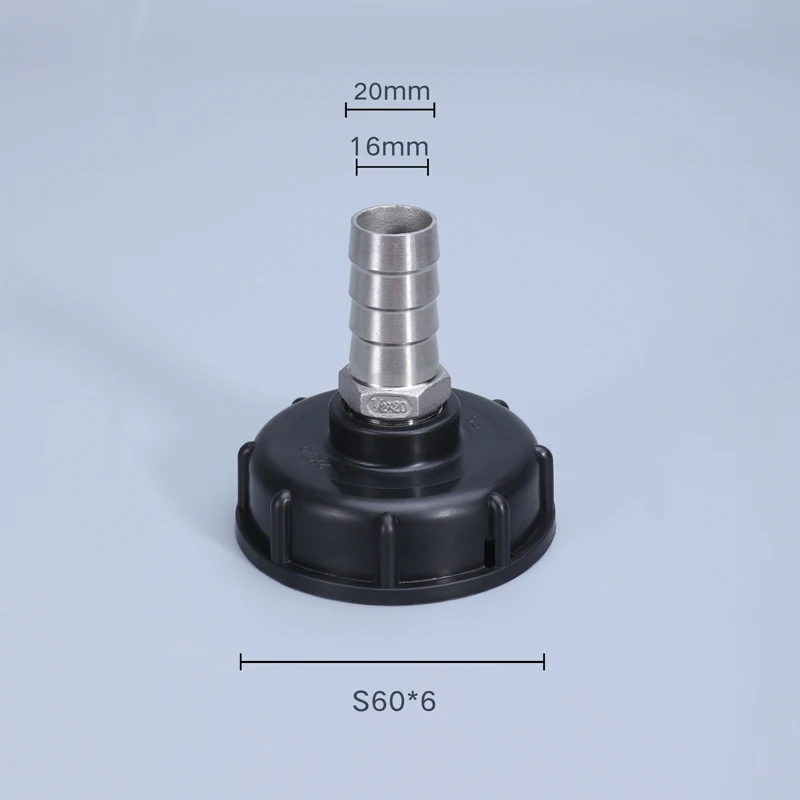 IBC Tank Adapter Connector 2" Coarse Thread to 3/4" 1" 1.5" 2" stainless steel Hose Faucet Valve fittings 