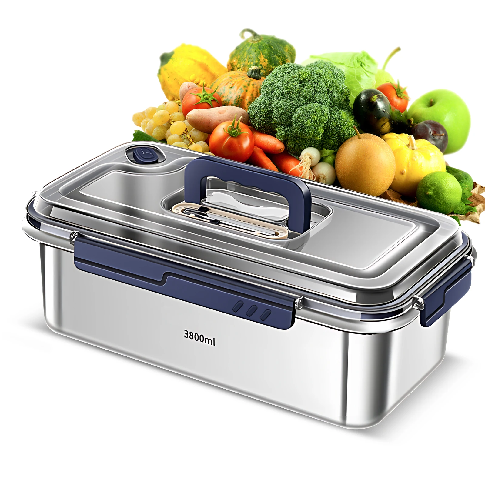 Food Storage Containers with Lids Airtight Food Grade 316 Stainless Steel Large Capacity Leakproof Kitchen Storage Container kitchen storage box,kitchen supplies
