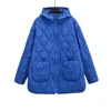 UNIZERA 2023 Autumn/Winter New Product Women's New Fashion and Casual Versatile Stand up Collar Hooded Jacket Cotton Coat 3