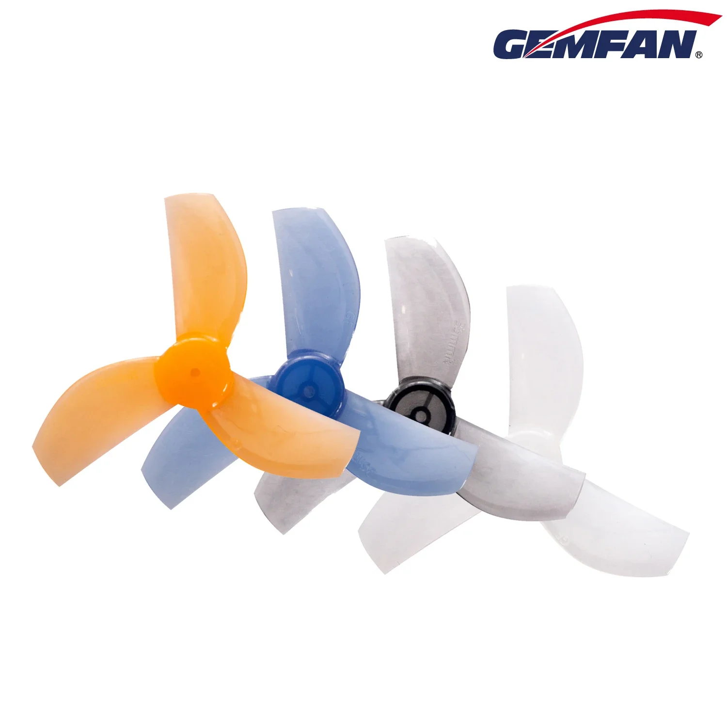 12Pairs(12CW+12CCW) Gemfan 35mm-3 35mm 3-Blade PC Micro Propeller 1.0mm for RC FPV Freestyle Tinywhoop Drones 08028 Motors
