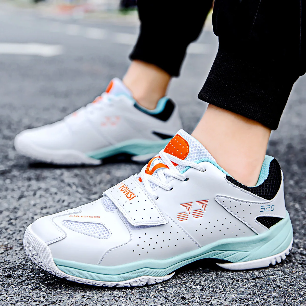 Breathable Badminton Shoes Big Size 35-45 Anti Slip Volleyball Tennis Sneakers Sports Male