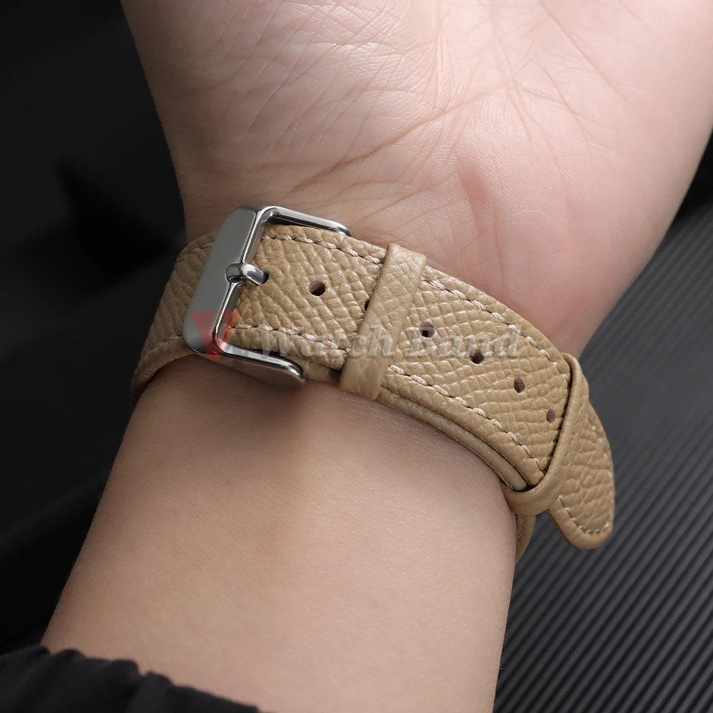 Vintage Retro Calfskin Leather Quick Release Watch Band Bracelet - Universal Fit