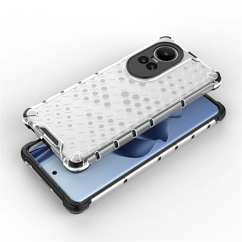 Hybrid Shockproof Armor Clear Phone Case with Camera Lens Protection and Back Cover