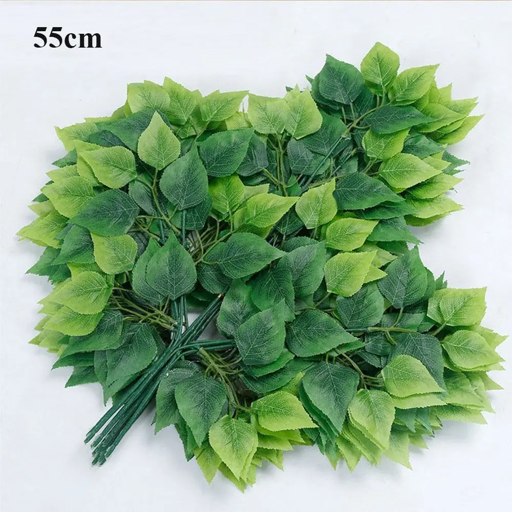 Lush Green Simulated Banyan & Ginkgo Leaf Branches