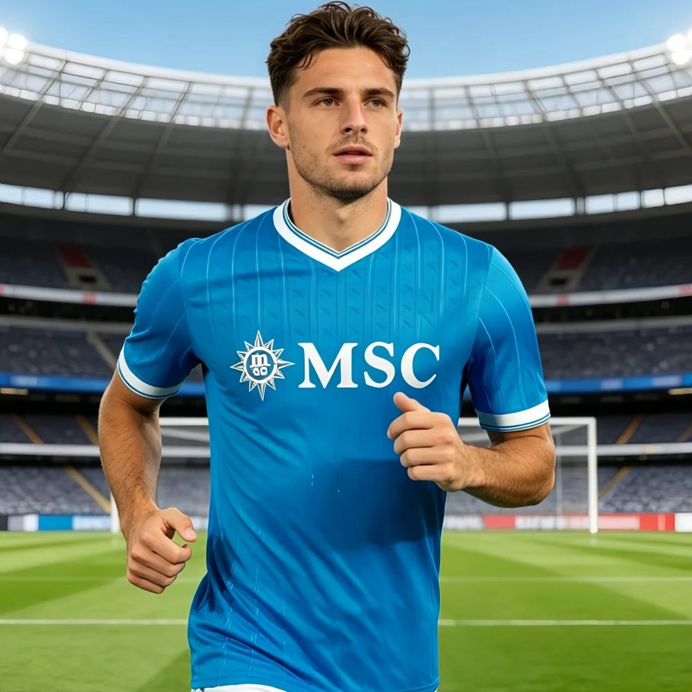 25-26 Sommer Neuheiten Fußballtrikots Motorrad-Shirts Herren und Damen Sport-Fußball-Mode Atmungsaktive Familien-Kinder-T-Shirts