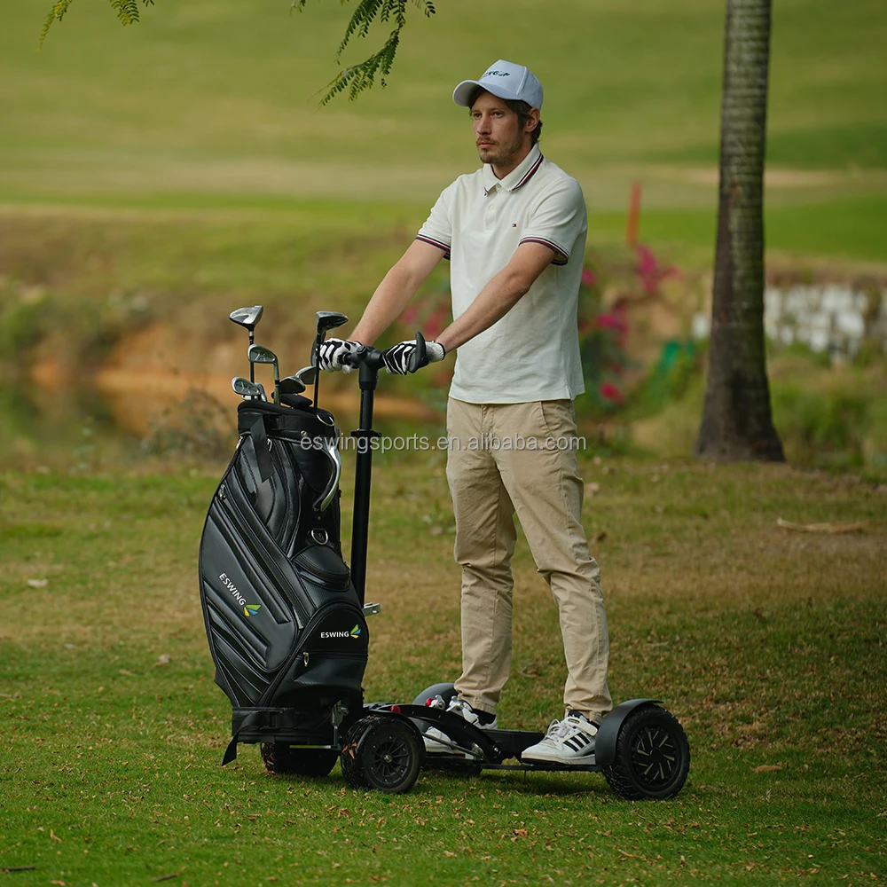 Golf Trolley Four Wheel 10 Inch Folding Light Weight 1600W Electric Golf Scooter for Sale