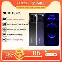 Original HOTWAV Note 13 Pro Smartphone Android 13 6.6'' HD+ 90Hz Refresh Rate 16GB(8+8)+256GB 50MP Camera 5160mAh Cellphone 1