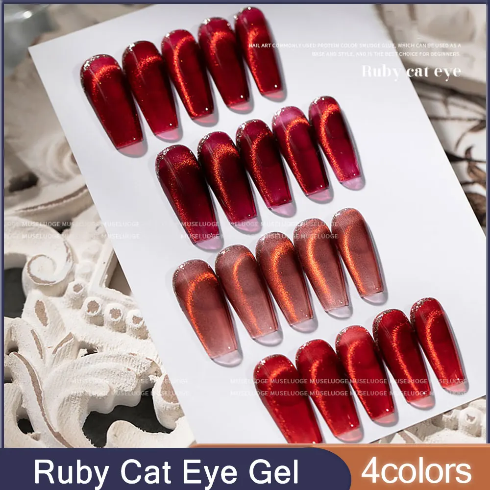 Fashionable Red Manicure with Golden Ruby Design on Long Nails Stock Image  - Image of salon, glitter: 166744777