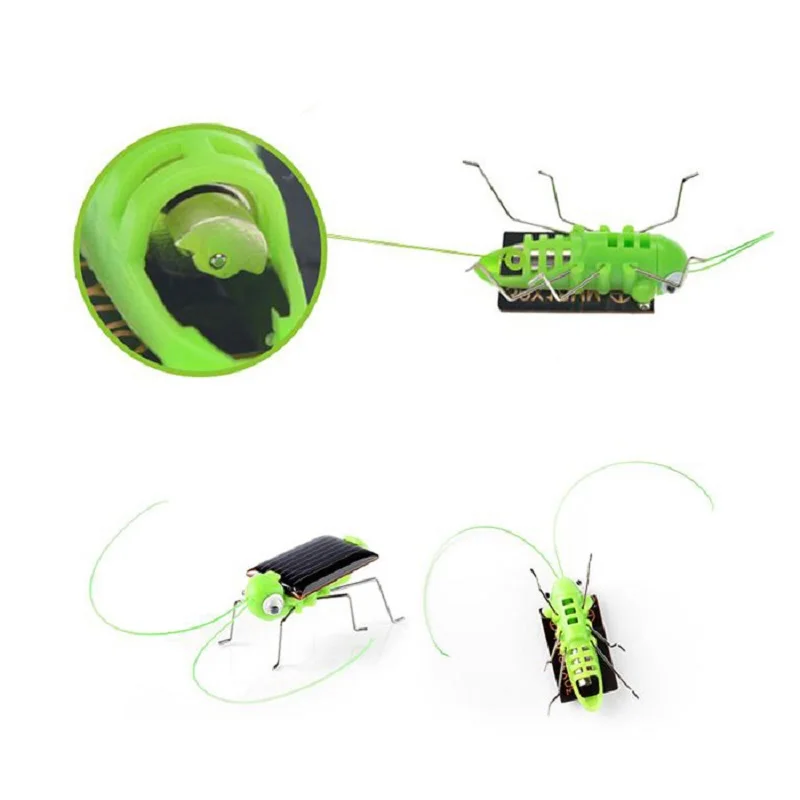 Grasshopper Toy,Solar Robot Kit Solar Power Crazy Grasshopper Cricket Kit Toy