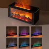 Essential Oils Humidifier with LED Light 4In1 Fireplace Air Humidifier Type C Rechargeable Aroma Diffuser for Home Creative Gift 1