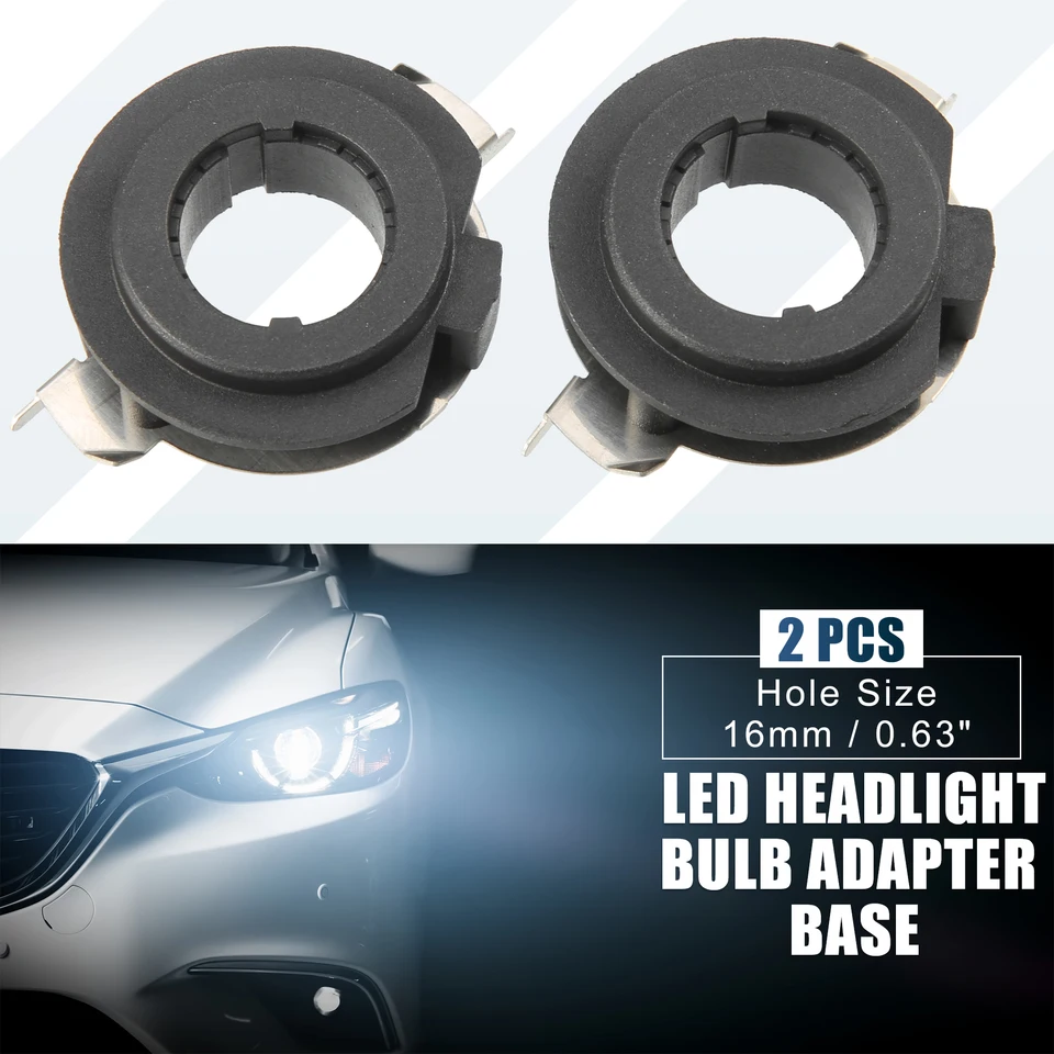H7 LED Headlight Bulb Adapter - Perfect Fit For BMW, Volkswagen & Other European Cars