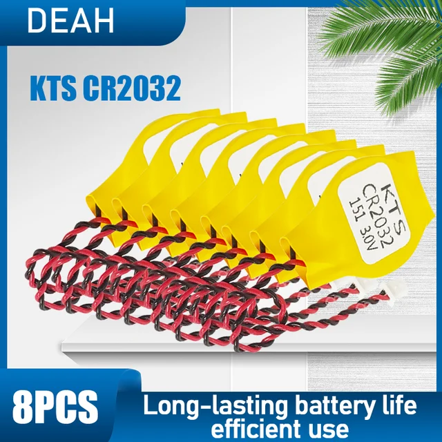 CR2032 CR 2032 BIOS AKKU CMOS KTS ORIGINAL COMPUTER LAPTOP 3V 2PIN GELB 764102768137