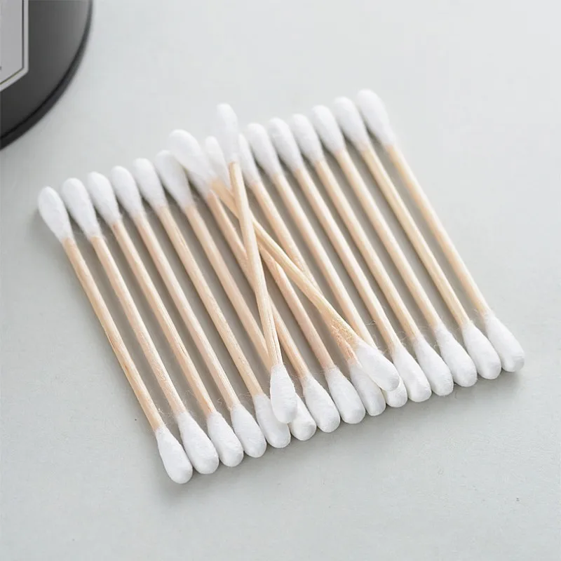 Double-ended Cotton Swabs 100pcs Per Pack 5 Packs Baby Cotton Swabs Ear Cleaning Sticks Healthy Cleaning Tools cotton swabs