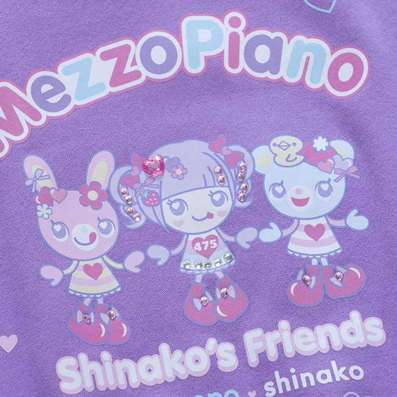 Japanese Mp Cartoon Rabbit Letter Printed Short Sleeved T-shirt Summer Sweet Girl Y2k Top Mommy and Daughter Matching Clothes matching tshirts girls tops casual t shirt kids t shirt matching outfit
