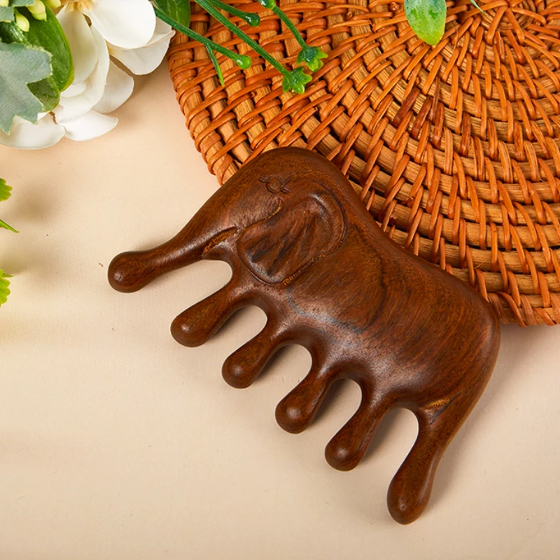 

Body Meridian Massage Comb Sandalwood Wide Tooth Comb Acupuncture Therapy Blood Circulation Anti-static Smooth Hair