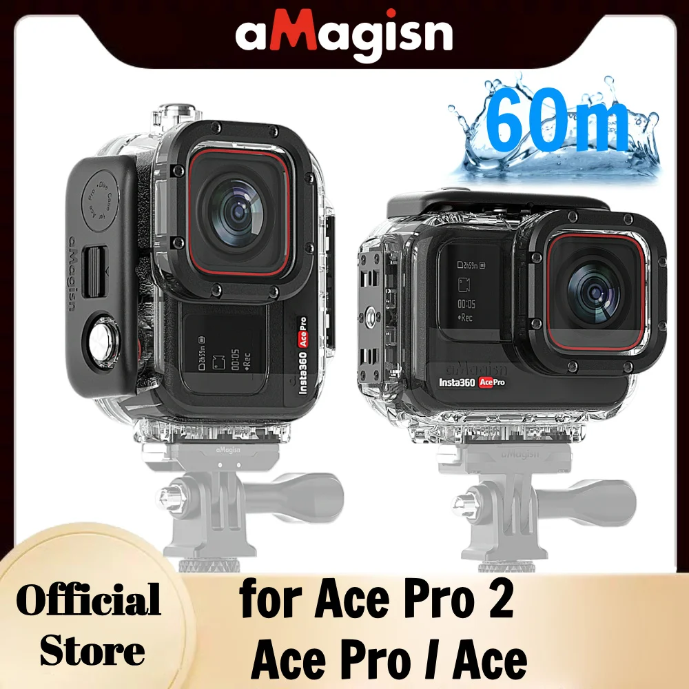 Insta360 Ace Pro Dive Case For Insta 360 Ace Pro Camera 60m Waterproof Housing Cover Original Accessories - 44 - View #8