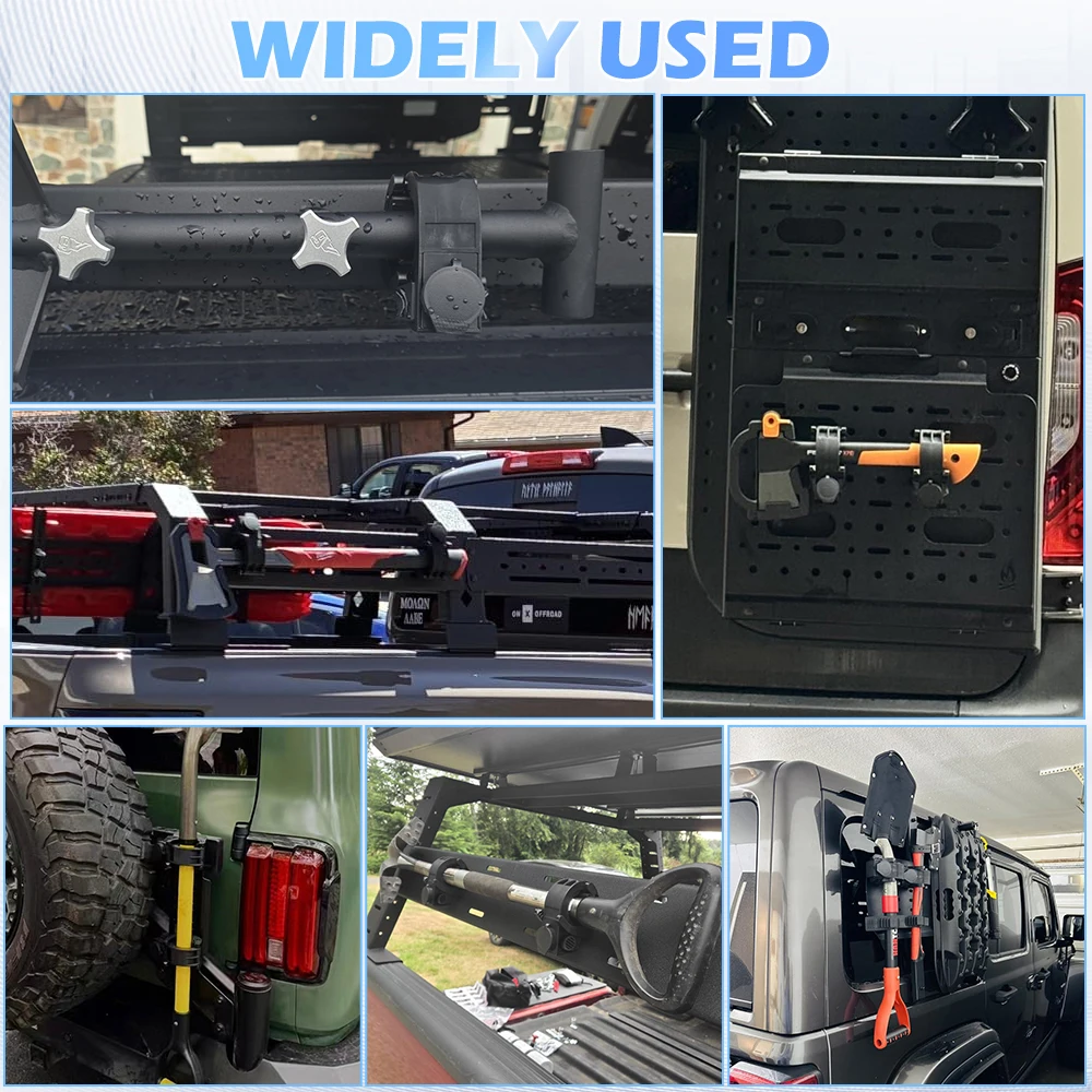 Schaufelhalter, Gummigriff-Montagesatz mit Schloss, Werkzeuggriffe, 1,18–2,17 Zoll Durchmesser, Schnellspanner-Halterung für Off-Road-SUV, ATV, Auto – Detail 6