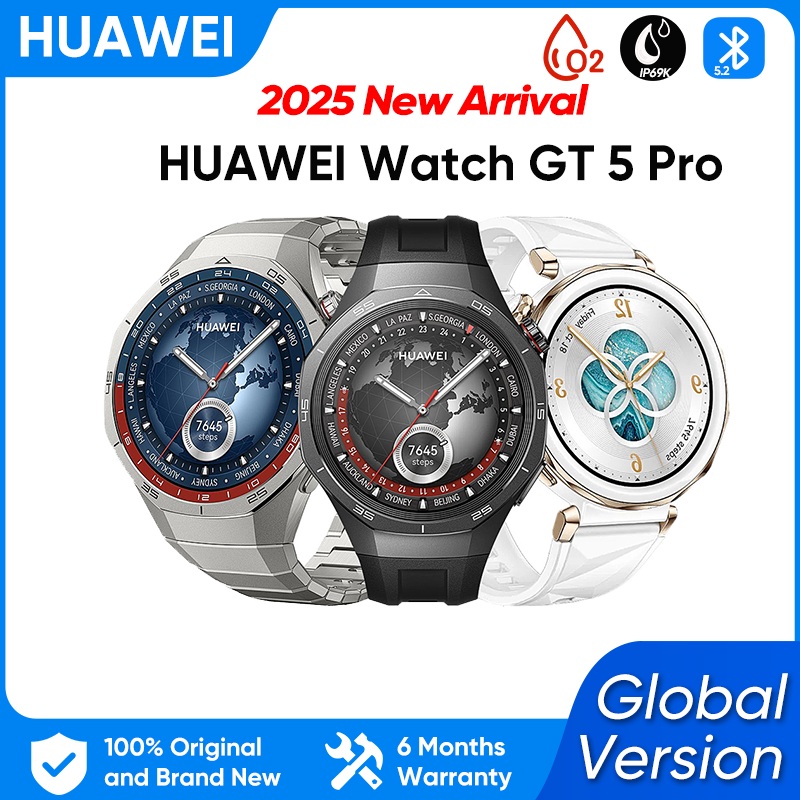 HUAWEI Watch GT 5 Pro 46mm Smartwatch Ceramic and Titanium Watch compatible with iOS and Android 14 days long battery life