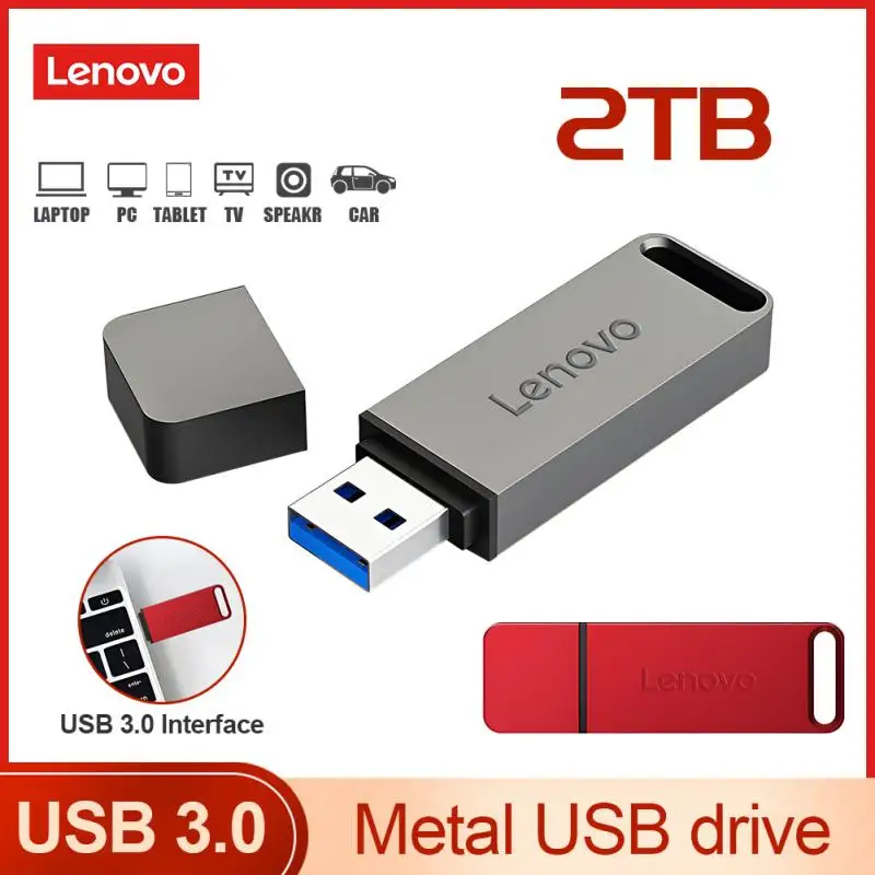 Lenovo Usb Flash Drives 2Tb Usb 3.1 Memoria Usb Pendrive 128Gb Flash Disk 1Tb Flash Disk Drive Key Memoria Usb Per Notebook/4K Tv