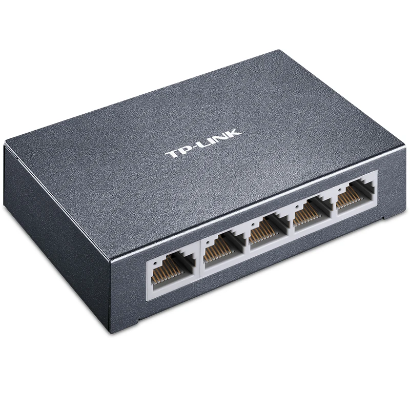 TP-LINK 5포트 100M 스위치 TL-SF1005D 5 100M RJ45 포트 스틸 쉘 포트 자동 플립 MAC 주소 자체 학습 중국어 버전