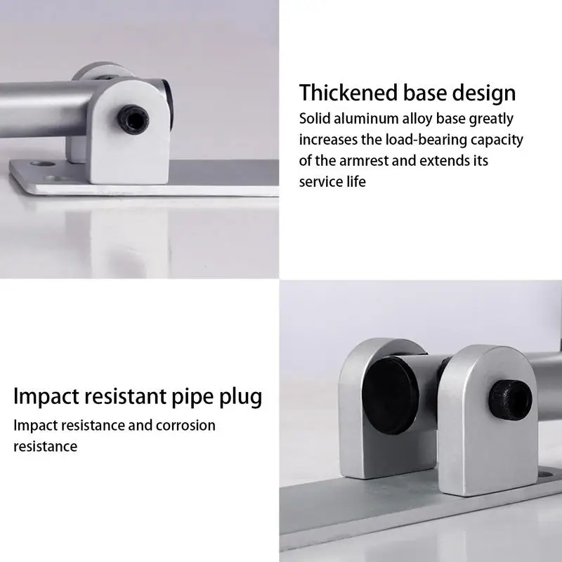 Safety Bars for Bathroom Sturdy Aluminum Alloy Safety Handrails Flip-up U Shaped Support Rail Waterproof Handicap for Elderly