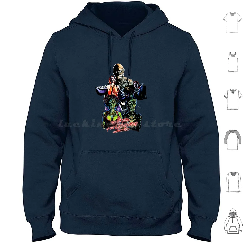The Spectre Tomb Cannibalism Ritorno Di Living Dead Retro Felpe Con Cappuccio Manica Lunga The Spectre Tomb Cannibalismo Ritorno Di